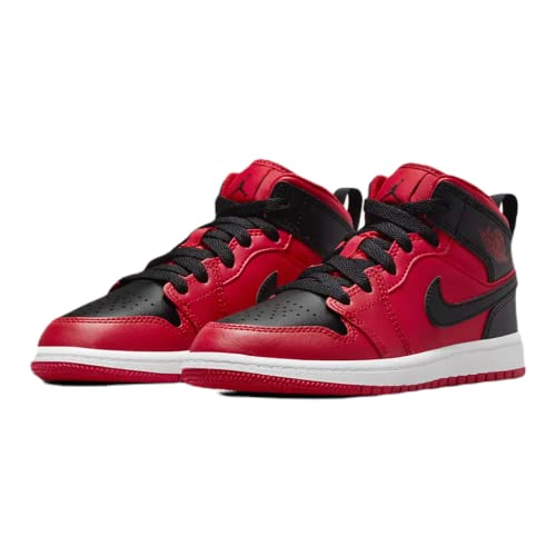 Jordan Boy's Jordan 1 Mid (Little Kid) Gym Red/Black/White 3 Little Kid M