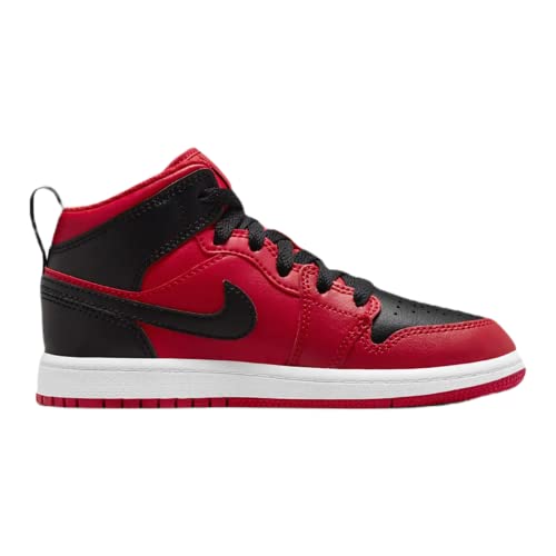 Jordan Boy's Jordan 1 Mid (Little Kid) Gym Red/Black/White 3 Little Kid M