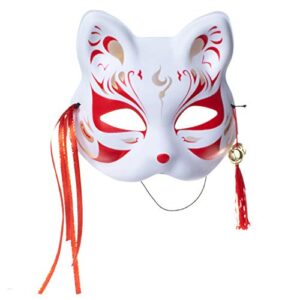 Japanese Anime red White Kimono Fox Rabbit Cosplay Costume Furry Fox Ear Mask with Socks 2XL