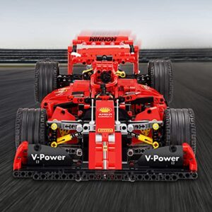 MISINI 1100PCS Technik Building Blocks Racing Car Formula F1 Model,1:10 MOC Creative Building Block Sports car (Red)