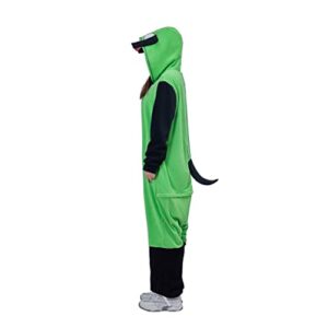 Anime Onesie Adult One Piece Pajamas Homewear Cosplay Costume Animal Sleepwear Hoodie Jumpsuit Outfit for Women Men (XL) Green