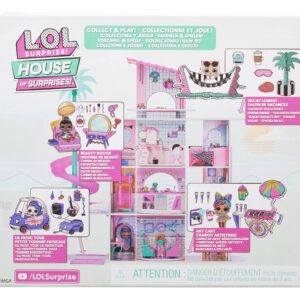 L.O.L. Surprise! OMG House of Surprises Art Cart Playset with Splatters Collectible Doll and 8 Surprises, Dollhouse Accessories, Holiday Toy, Great Gift for Kids Ages 4 5 6+ Years Old & Collectors