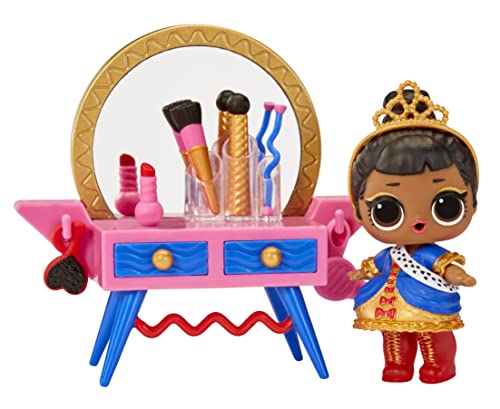 L.O.L. Surprise! OMG House of Surprises Beauty Booth Playset with Her Majesty Collectible Doll and 8 Surprises, Dollhouse Accessories, Holiday Toy, Great Gift for Kids Ages 4 5 6+ Years & Collectors