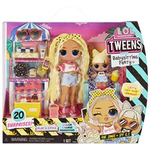 L.O.L. Surprise! Tweens Babysitting Beach Party with 20 Surprises Including Color Change Features and 2 Dolls – Great Gift for Kids Ages 4+, Multicolor