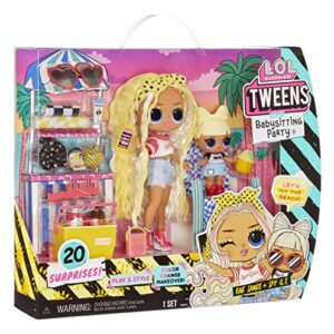 L.O.L. Surprise! Tweens Babysitting Beach Party with 20 Surprises Including Color Change Features and 2 Dolls – Great Gift for Kids Ages 4+, Multicolor