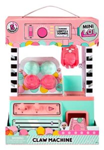 l.o.l. surprise! minis claw machine playset with 5 surprises with lights & exclusive lol mini family, holiday toy great gift for kids girls boys ages 4 5 6+ years old & collectors