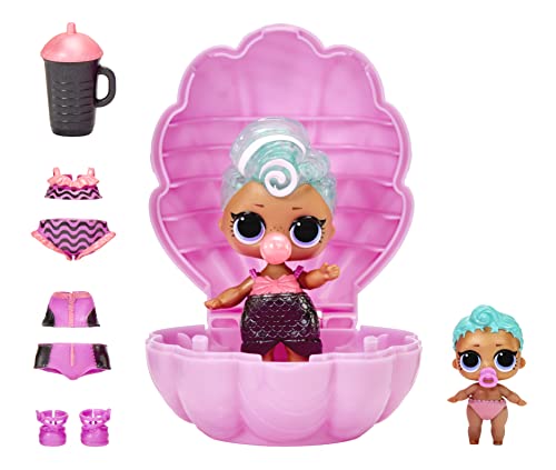 L.O.L. Surprise! Glitter Color Change Pearl (Purple) with 6 Surprises- Exclusive Collectible Doll & Lil Sister in Interactive Playset, Holiday Toy, Great Gift for Kids Ages 4 5 6+ Years Old