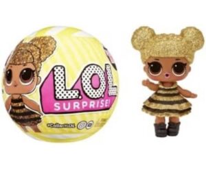 l.o.l. surprise! 707 queen bee doll with 7 surprises in paper ball- collectible doll w/water surprise & fashion accessories, holiday toy, great gift for kids ages 4 5 6+ years old & collectors
