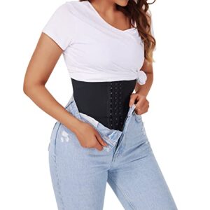 Waist Trainer For Women - Adjust Your Snatch | Triple Trainer Wrap, Miracle Tummy Wrap, Sweat Workout Belt, Waist Trimmer for Women | Snatch Me Up Belly Body Shaper Compression Fupa Wrap (M, Black)