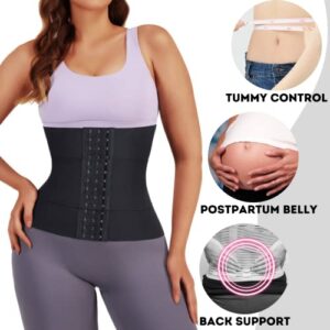 Waist Trainer For Women - Adjust Your Snatch | Triple Trainer Wrap, Miracle Tummy Wrap, Sweat Workout Belt, Waist Trimmer for Women | Snatch Me Up Belly Body Shaper Compression Fupa Wrap (M, Black)