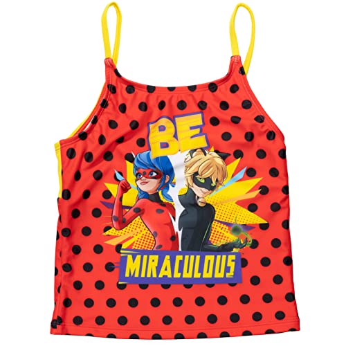 Miraculous Cat Noir Ladybug Big Girls 4 Piece Swimsuit Set 10-12