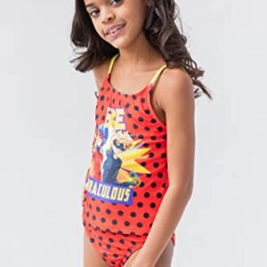 Miraculous Cat Noir Ladybug Big Girls 4 Piece Swimsuit Set 10-12