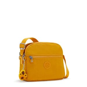 Kipling Womens WomenÂ’s Keefe Bag, Lightweight Everyday Purse, Nylon Shoulder Crossbody Bag, Warm Yellow Tonal, 8.75 L x 7.75 H 5 D US