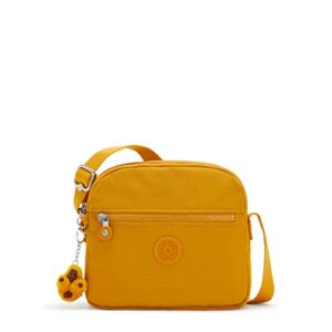 Kipling Womens WomenÂ’s Keefe Bag, Lightweight Everyday Purse, Nylon Shoulder Crossbody Bag, Warm Yellow Tonal, 8.75 L x 7.75 H 5 D US