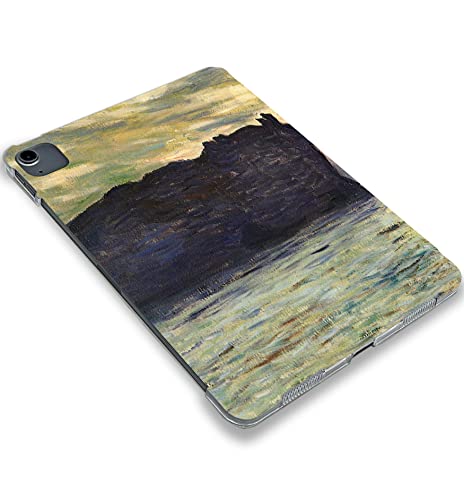 Claude Monet Sunset at Etretat case Compatible with iPad Mini Air Pro 7.9 8.3 9.7 10.2 10.9 11 12.9 inch Pattern Cover New 2022 2021 Trifold Stand 3 4 5 6 7 8 9 Generation (8.3 Mini 6)