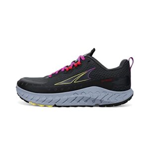 altra women's al0a7r72 outroad trail running shoe, dark gray/blue - 9.5 m us