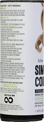 Schwarzkopf Simply Color Permanent Hair Color Cream, 8.16 Medium Ash Blonde, 1 Kit