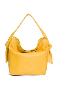 frye womens nora knotted hobo bag, yellow, one size us