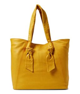 frye womens nora knotted tote bag, yellow, one size us