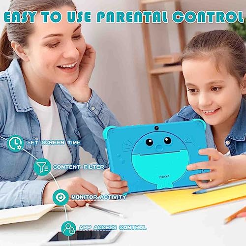 Kids Tablet 10 inch Toddler Tablet for Kids WiFi Tablet for Toddlers Children's Tablet with Case Included 32GB Kids Tablets for Kids Kid proof Case Touch Screen Parental Control YouTube Neflix (Blue)