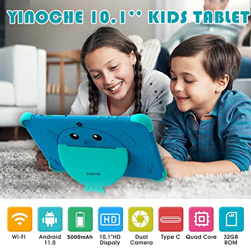 Kids Tablet 10 inch Toddler Tablet for Kids WiFi Tablet for Toddlers Children's Tablet with Case Included 32GB Kids Tablets for Kids Kid proof Case Touch Screen Parental Control YouTube Neflix (Blue)