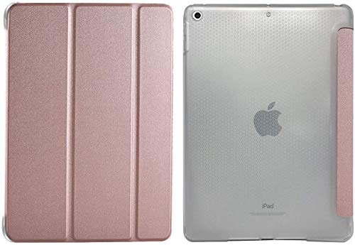 iPad Mini 5 7.9 Inch 2019 [ Mini 5th Gen ] A2133 A2124 A2126 A2125 Smart Trifold Lightweight Soft Silicone Transparent Front & Back Cover - Copper Golden