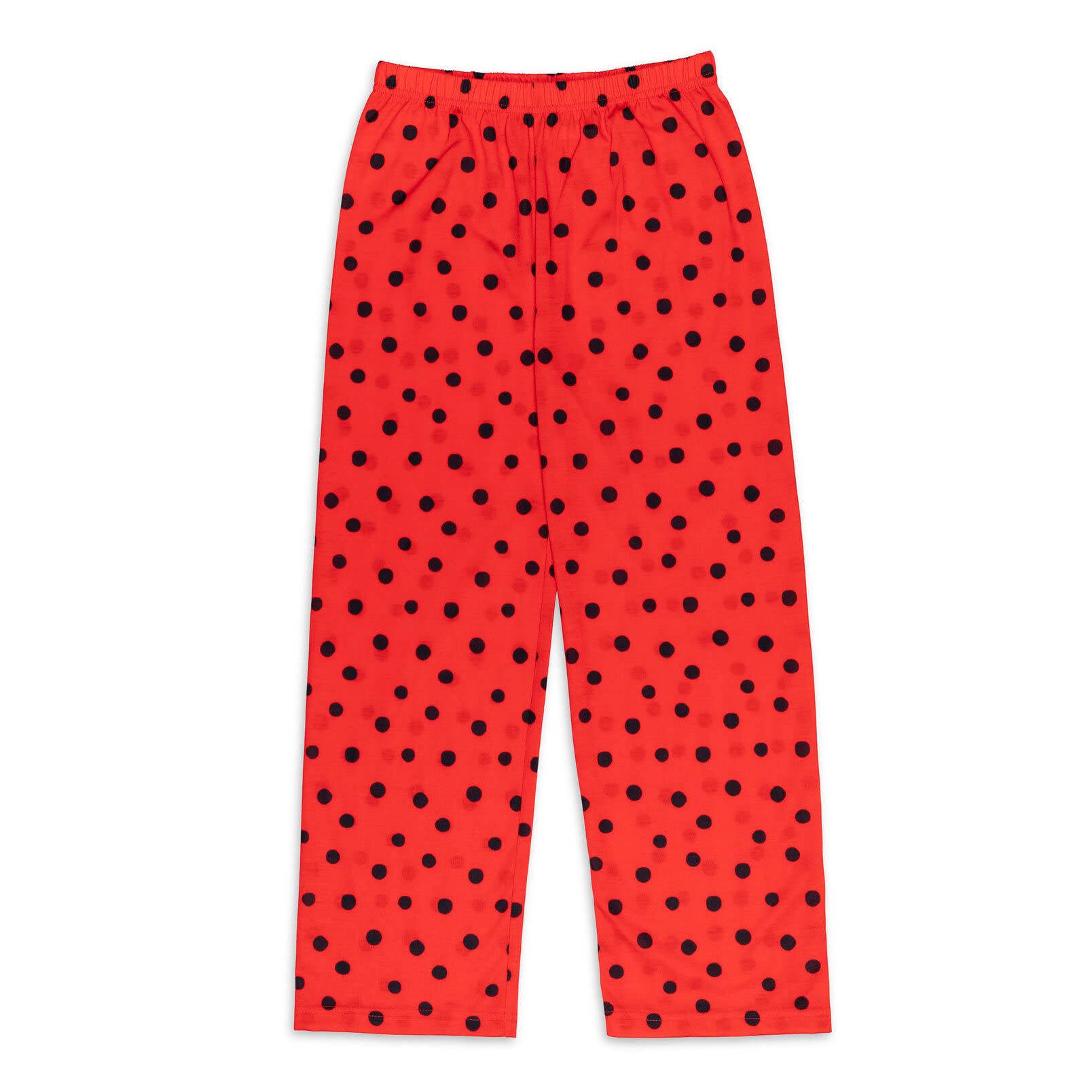 Miraculous Ladybug Little Girls 4 Piece Pajama Shirt And Pants Matching Doll Outfit 14-16 Red