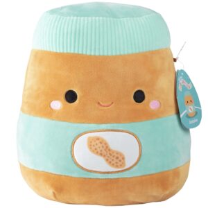 squishmallows 10" antoine the peanut butter - officially licensed kellytoy plush - collectible soft & squishy stuffed animal toy - add to your squad - gift for kids, girls & boys - 10 inch