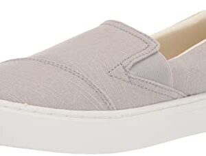 TOMS Women's Devon Sneaker, Mid Grey Textured, 8.5