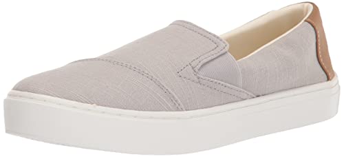 TOMS Women's Devon Sneaker, Mid Grey Textured, 8.5