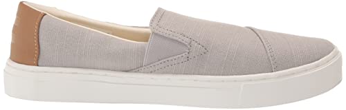 TOMS Women's Devon Sneaker, Mid Grey Textured, 8.5