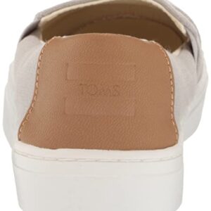 TOMS Women's Devon Sneaker, Mid Grey Textured, 8.5