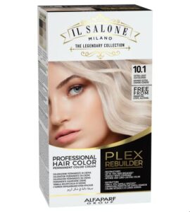 il salone milano plex rebuilder permanent hair color- 10.1 extra light ash blonde hair dye - professional salon - premium quality - protects and restructures - paraffin, paraben, ethyl alcohol free