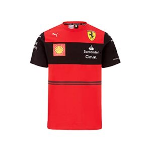 scuderia ferrari - official formula 1 merchandise - charles leclerc 2022 team t-shirt - red - size xxl