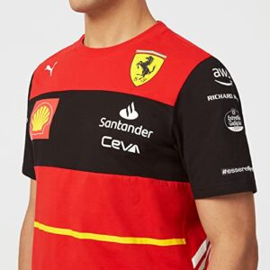 Scuderia Ferrari F1 Men's 2022 Carlos Sainz Team T-Shirt (S) Red