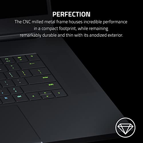 Razer Blade 15 Gaming Laptop: NVIDIA GeForce RTX 3080 Ti - 12th Gen Intel 14-Core i9 CPU - 15.6” 4K UHD 144Hz - 32GB DDR5 RAM, 1TB PCIe SSD - Windows 11 - CNC Aluminum - Chroma RGB - Thunderbolt 4