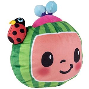 CoComelon Melon Plush Pillow with Lights & Music - Bed Time Sleep Musical Glow Toy for Night & Nap Time - Officially Licensed - Stuffed Animal Gift for Kids & Toddlers 18+ Months