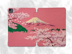 cute sakura tree japanese flower case compatible with ipad mini air pro 7.9 8.3 9.7 10.2 10.9 11 12.9 inch pattern cover new 2022 2021 trifold stand 3 4 5 6 7 8 9 generation (12.9 pro 3/4/5 gen)