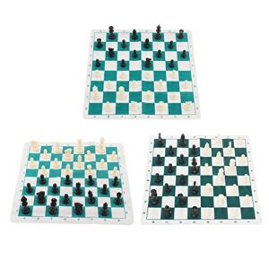 lbec portable travel chess set, roll up travel chess set, sensationincreasing lightweight adult folding entertainment game for family gathering picnic wang gao 65mm