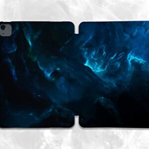 Kawaii Outer Space Blue Starry Sky case Compatible with iPad Mini Air Pro 7.9 8.3 9.7 10.2 10.9 11 12.9 inch Pattern Cover New 2022 2021 Trifold Stand 3 4 5 6 7 8 9 Generation (10.2" 7/8/9 gen)