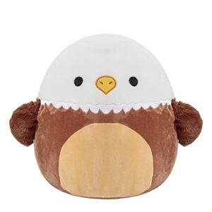 squishmallows original 12-inch edward eagle with fuzzy wings - medium-sized ultrasoft official jazwares plush