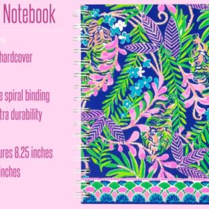 Lilly Pulitzer Hardcover Mini Spiral Notebook, 8.25" x 6.5" Small Journal with 160 College Ruled Pages, How You Like Me Prowl