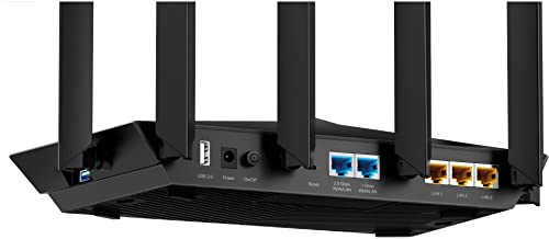 TP-Link - Archer 3200 Tri-Band Wi-Fi 6 Router - Black ARCHER-3200 (Renewed)