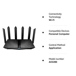 TP-Link - Archer 3200 Tri-Band Wi-Fi 6 Router - Black ARCHER-3200 (Renewed)