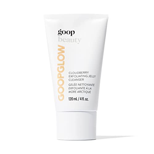 goop Beauty Exfoliating Jelly Cleanser | Face Wash to Clean, Smooth, & Brighten Skin | Squalane, Kakadu Plum, & Vitamin C Face Wash | 4 fl oz | Moisturizes & Smooths Skin | Paraben & Silicone Free