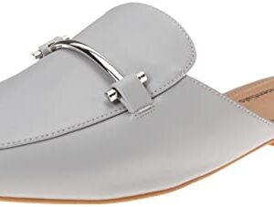 Amazon Essentials Women's Buckle Mule, Grey, 12 Wide