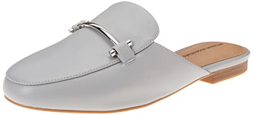 Amazon Essentials Women's Buckle Mule, Grey, 12 Wide