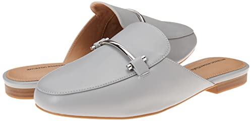 Amazon Essentials Women's Buckle Mule, Grey, 12 Wide