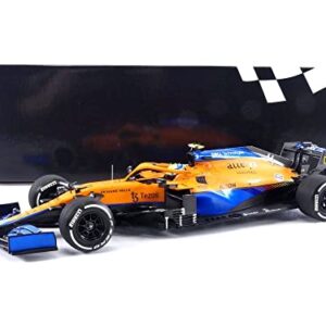 Minichamps 530213304 1:18 Mclaren F1 Team MCL35M-Lando Norris-2nd Place Italian GP 2021 Collectible Miniature Car, Multicoloured