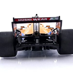 Minichamps 530213304 1:18 Mclaren F1 Team MCL35M-Lando Norris-2nd Place Italian GP 2021 Collectible Miniature Car, Multicoloured